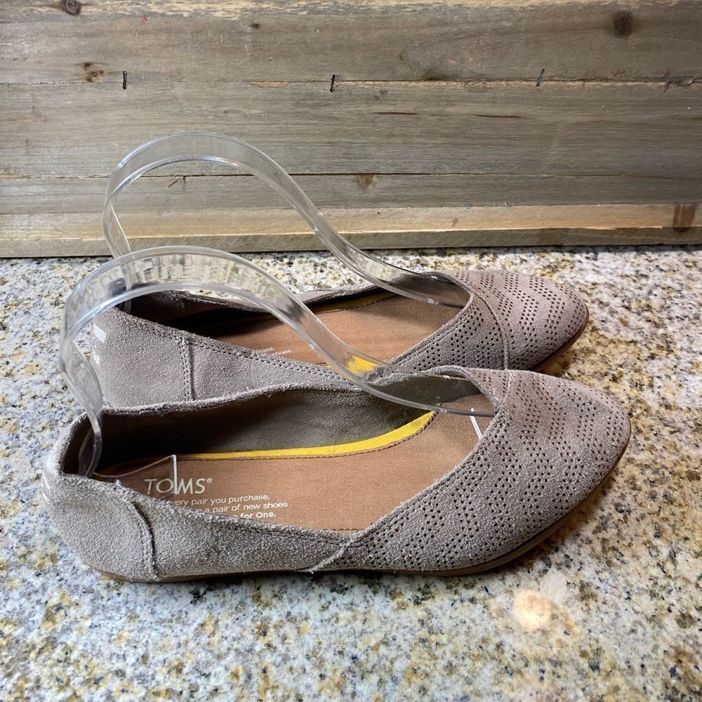 ✅Toms Jutti Neat Flat Loafers Taupe